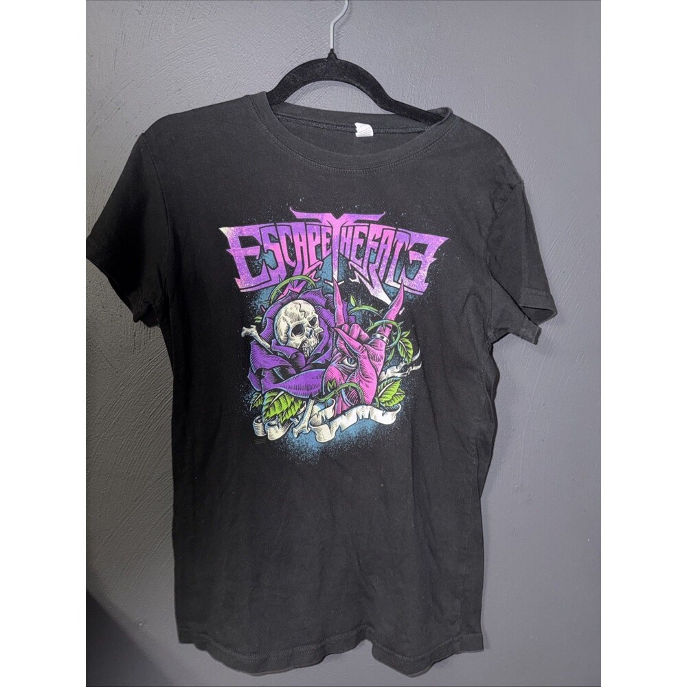 Vintage Escape the Fate Band Collection Black Womens Juniors XL 100% Cotton